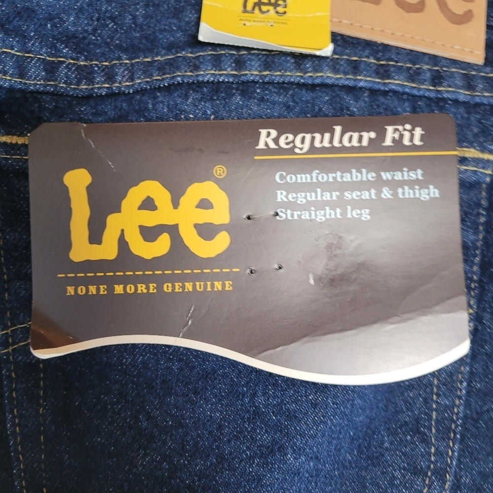 NWT Lee Men's Regular Fit Pepper Wash Straight Leg Jeans Size 38x30 - Picture 6 of 9